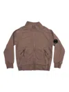 C.p. Company Felpa C/zip In Brown