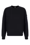 C.p. Company Blue Crewneck Sweater In Black