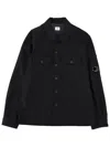 C.p. Company C. P. Company "felt Lens" Overshirt In Black