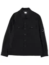 C.p. Company C. P. Company "felt Lens" Overshirt In Black