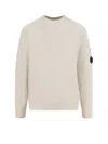 C.p. Company Knitwear Crew Neck In Merino Wool Felted Clothing In Neutral