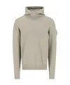 C.p. Company Fine-knit Virgin Wool-blend Hoodie In Nude
