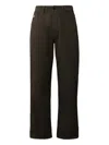 C.p. Company Five-pockets Buttoned Trousers In Brown