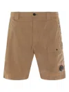 C.p. Company Shorts Utility Multiple Pockets In Brown