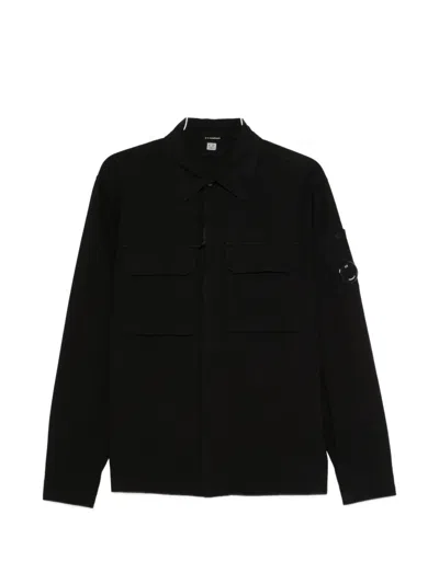 C.p. Company C. P.company Innovative Zipped Lens Overshirt For Men In Black