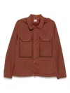 C.p. Company Flatt Goggle Overshirt In Brown