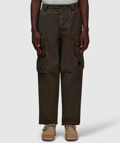 C.p. Company Flatt Nylon Cargo Pant In Ivy Green