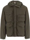 C.p. Company Flatt Nylon Goggle Jacket In Green