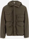 C.p. Company Flatt Nylon Goggle Jacket In Green