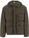 C.p. Company Flatt Nylon Goggle Jacket In Green