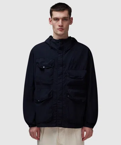 C.p. Company Flatt Nylon Goggle Jacket In Total Eclipse