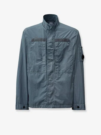 C.P. COMPANY FLATT NYLON JACKET WITH LOGO ICONIC DETAIL