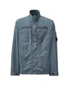 C.p. Company C.p.company Men Flatt Nylon Jacket With Logo Iconic Detail