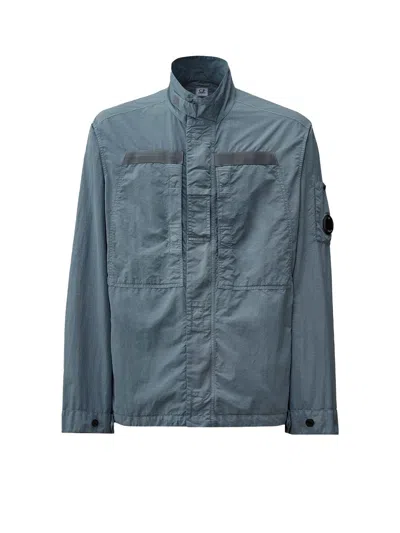 C.P. COMPANY FLATT NYLON JACKET WITH LOGO ICONIC DETAIL