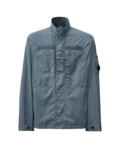 C.P. COMPANY FLATT NYLON JACKET WITH LOGO ICONIC DETAIL