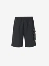 C.p. Company Lens-appliqué Swim Shorts In Black