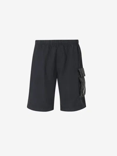 C.p. Company Flatt Nylon Lens Swimsuit In Black