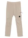 C.p. Company Flatt Trousers In Neutrals