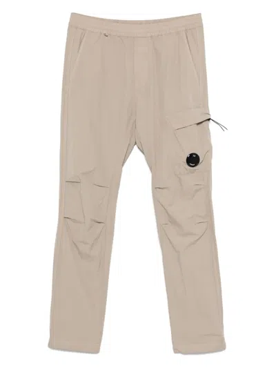 C.p. Company Flatt Trousers In Neutrals