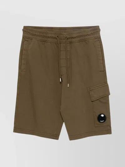 C.P. COMPANY FLEECE CARGO BERMUDA SHORTS POCKETS