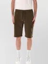 C.p. Company C.p.company Fleece Lens Short In Ivy Green