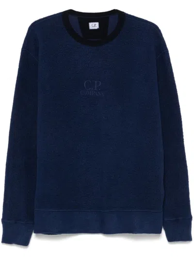 C.p. Company Fleece Sweatshirt In Blue