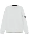 C.p. Company Fleeced Sweatshirt In Blue