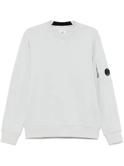 C.p. Company Fleeced Sweatshirt In Blue