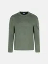 C.p. Company 'full Rib' Grey Cotton Blend Sweater In Gray