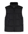 C.p. Company C.p.company Full Zip Down Vest In Black