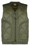 C.p. Company Full Zip Down Vest In Green