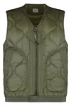 C.p. Company C.p.company Full Zip Down Vest In Green