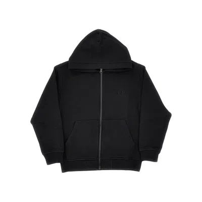 C.p. Company Full-zip Hoodie Kids In Black