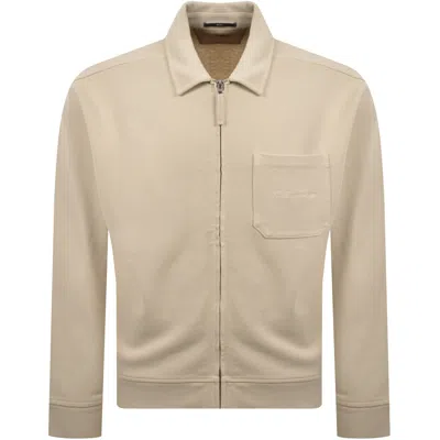 C.p. Company Cp Company Full Zip Sweatshirt Cream In Neutral
