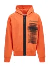 C.p. Company Full Zip Sweatshirt With Hood In Orange