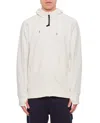 C.p. Company Hooded Sweatshirt With Functional Goggles Detail In White
