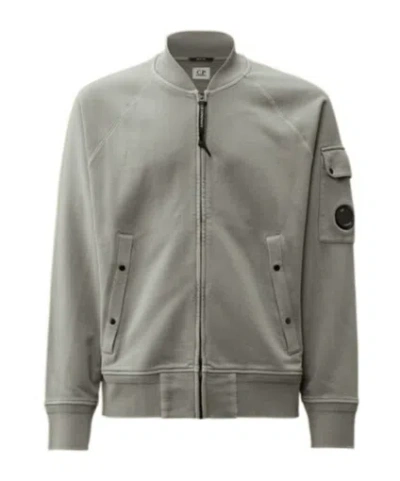 C.p. Company Full Zipper Sweater In Gray