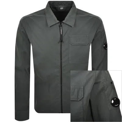C.p. Company Cp Company Gabardine Overshirt Grey In Gray