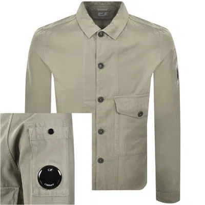 C.p. Company Cp Company Gabardine Overshirt Grey In Gray