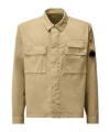 C.p. Company Gabardine Practical Lens Shirt In Nude