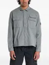 C.p. Company C.p.company Organic Gabardine Full Zip Overshirt In Gray