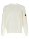 C.p. Company Garment-dyed Cotton Fleece Sweatshirt In Neutral