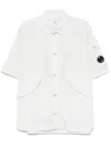 C.p. Company Garment-dyed Grey Overshirt