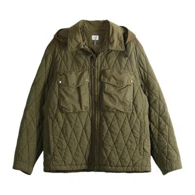 Pre-owned C.p. Company Gd Liner Mixed Goggle Jacket 'ivy Green' | Men's Size L