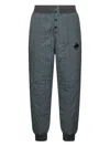 C.p. Company Grey Gd Liner Padded Jogger Trousers In Blue