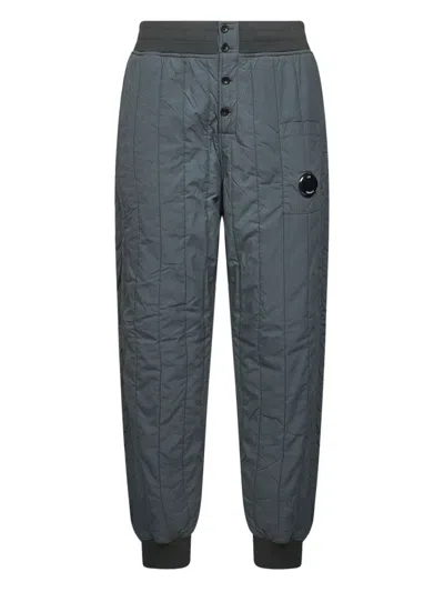 C.P. COMPANY GD QUILTED PATCH-POCKET TRACK PANTS