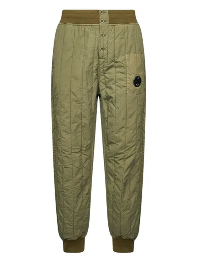 C.P. COMPANY GD QUILTED PATCH-POCKET TRACK PANTS
