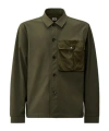 C.p. Company Cp Company Gd Shell Mixed Buttoned Overshirt In Green