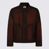 C.p. Company Relaxed Fit Long Sleeve Jacket With Pockets In Brown