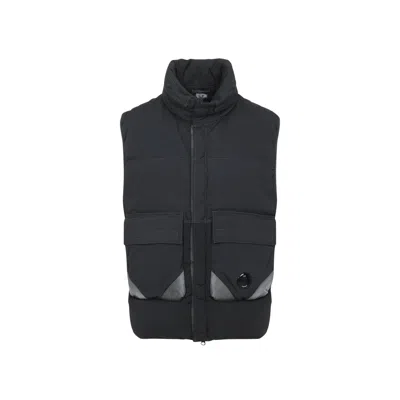 C.p. Company Gilet Grey In Blue
